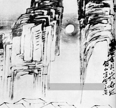Qi Baishi paysage vieille Chine encre Peintures à l'huile